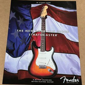 The New American Series Stratocaster - Fender Guitars - 2001 Print Advertisement